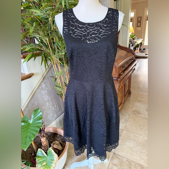 Tommy Hilfiger fit and flare lace ladies line sleeveless dress size 8 - Picture 7 of 15